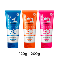 Logo sunscreen with dry touch and high technology